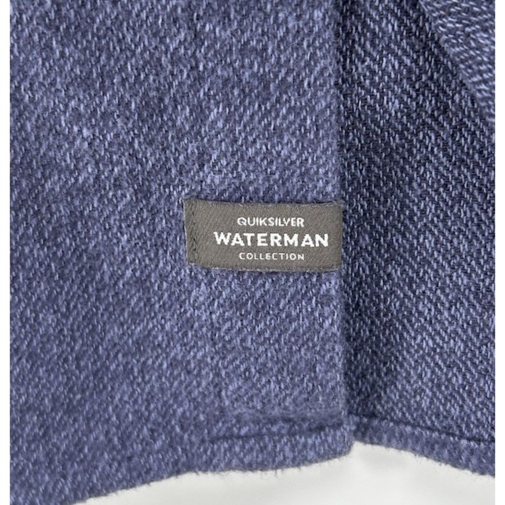 Quicksilver Waterman Collection Regular Fit Front Pocket Button Down Blue XL - Picture 4 of 5
